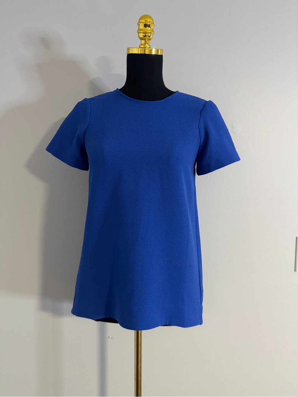 Madewell Royal Blue Short Sleeve Blouse Size XXS